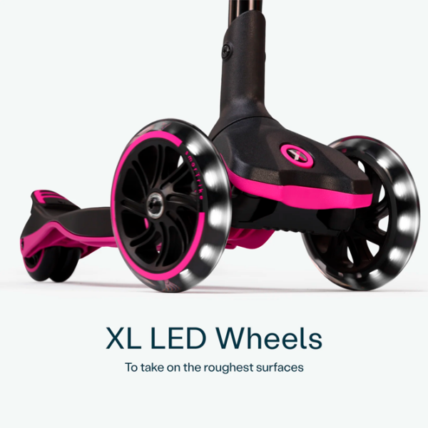 Trotinetă pentru copii cu trei roți SmarTrike Xtend Scooter (3Y-12Y) Pink 3 ani, , Din PU photo 3