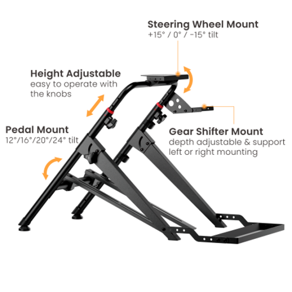 Стойка для гоночного руля LUMI Foldable Racing Simulator Wheel Stand Черный  photo 8