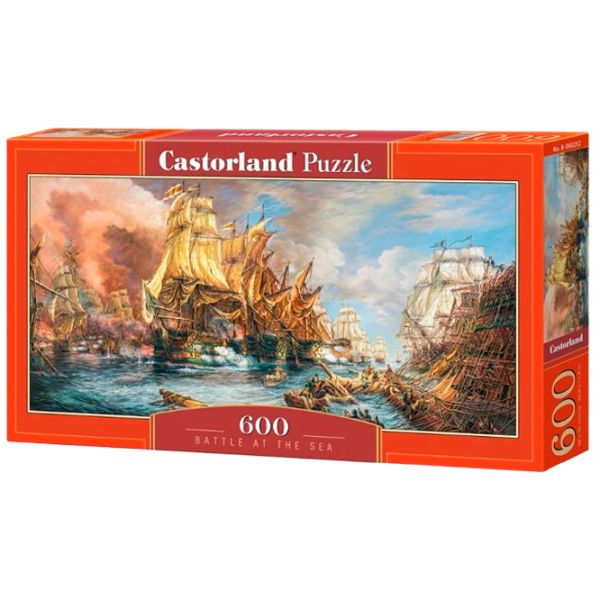 Puzzle Castorland Battle At The Sea (B-060252) Numărul de piese: 600, Vârsta recomandată: 9+ photo 1
