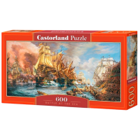 Puzzle Castorland Battle At The Sea (B-060252) Numărul de piese: 600, Vârsta recomandată: 9+