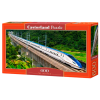Puzzle Castorland The Fast Train (B-060146) Numărul de piese: 600, Vârsta recomandată: 9+