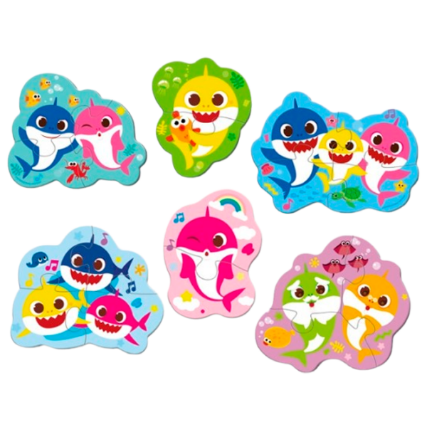Puzzle DoDo Baby Shark (200587) Количество деталей: 18, Рекомендуемый возраст: 2+ photo 1