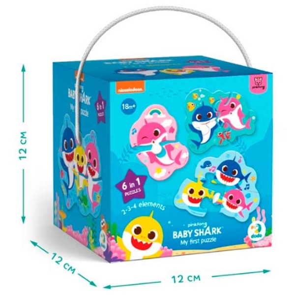 Puzzle DoDo Baby Shark (200587) Количество деталей: 18, Рекомендуемый возраст: 2+ photo 3