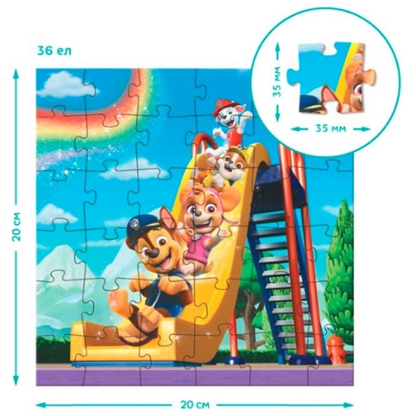 Puzzle DoDo 3in1 Paw Patrol (200578) Количество деталей: 115, Рекомендуемый возраст: 3+ photo 2