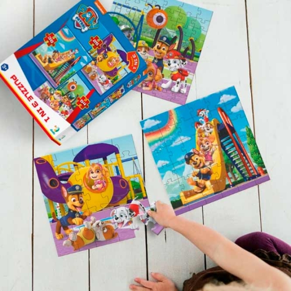 Puzzle DoDo 3in1 Paw Patrol (200578) Количество деталей: 115, Рекомендуемый возраст: 3+ photo 4