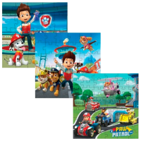 Puzzle DoDo 3in1 Paw Patrol (200578) Количество деталей: 115, Рекомендуемый возраст: 3+