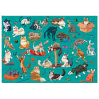 Puzzle DoDo Funny Cats (300626) Количество деталей: 100, Рекомендуемый возраст: 5+