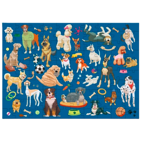Puzzle DoDo Doggy Days (300627) Количество деталей: 100, Рекомендуемый возраст: 5+ photo 1