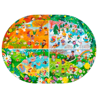 Puzzle DoDo All Year Round (300607) Количество деталей: 100, Рекомендуемый возраст: 5+