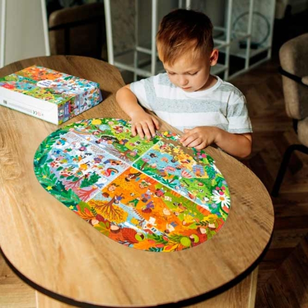 Puzzle DoDo All Year Round (300607) Количество деталей: 100, Рекомендуемый возраст: 5+ photo 2