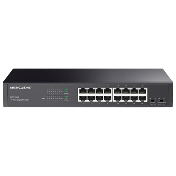 Switch Mercusys MS116GS Black  photo 1