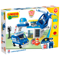Constructor Androni Stazione Polizia Blue Numărul de piese 63 , 1.5+