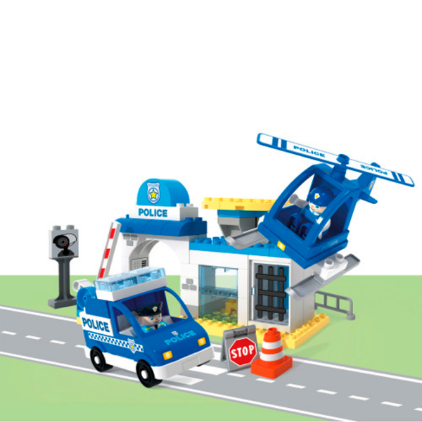 Constructor Androni Stazione Polizia Blue Numărul de piese 63 , 1.5+ photo 2