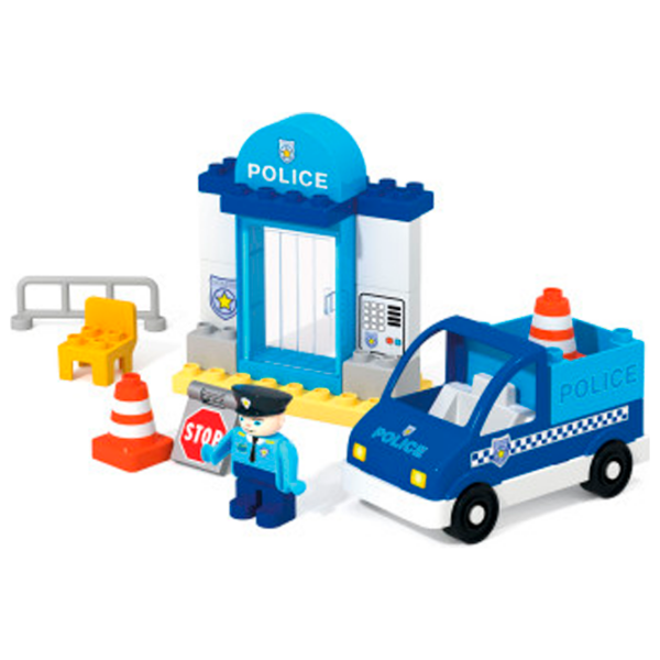 Constructor Androni Piccola Polizia Blue Numărul de piese 21, 1.5+ photo 1