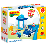 Constructor Androni Piccola Polizia Blue Numărul de piese 21, 1.5+