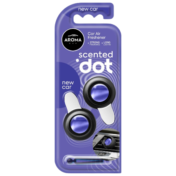 Ароматизатор для авто Aroma Car Membrana Double Dot Фиолетовый Новая машина photo 1