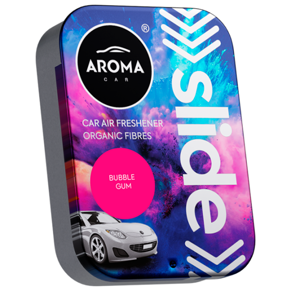 Aromatizator auto Aroma Car Organic Slide Multicolor Bubble Gum photo 1