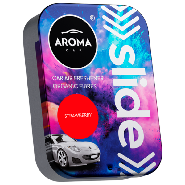 Aromatizator auto Aroma Car Organic Slide Multicolor Strawberry photo 1