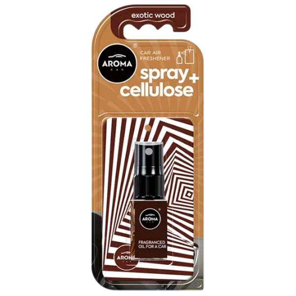 Aromatizator auto Aroma Car Spray Cellulose Brown Exotic Wood photo 1