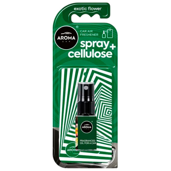 Aromatizator auto Aroma Car Spray Cellulose Green Exotic flower photo 1