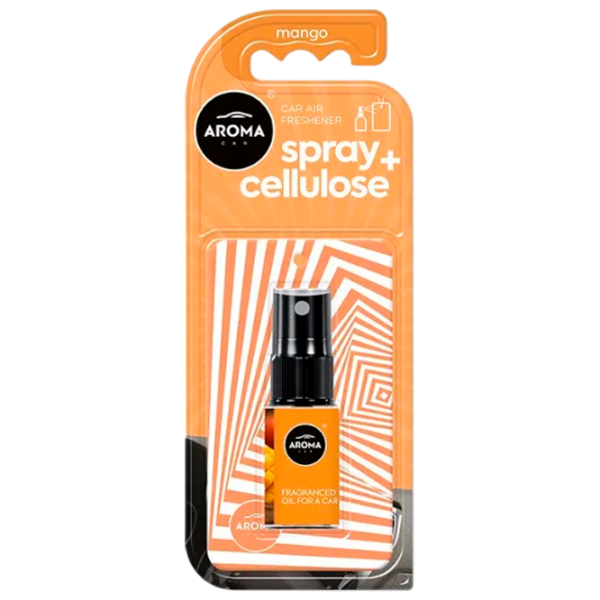 Aromatizator auto Aroma Car Spray Cellulose Orange Mango photo 1