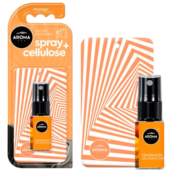 Aromatizator auto Aroma Car Spray Cellulose Orange Mango photo 2