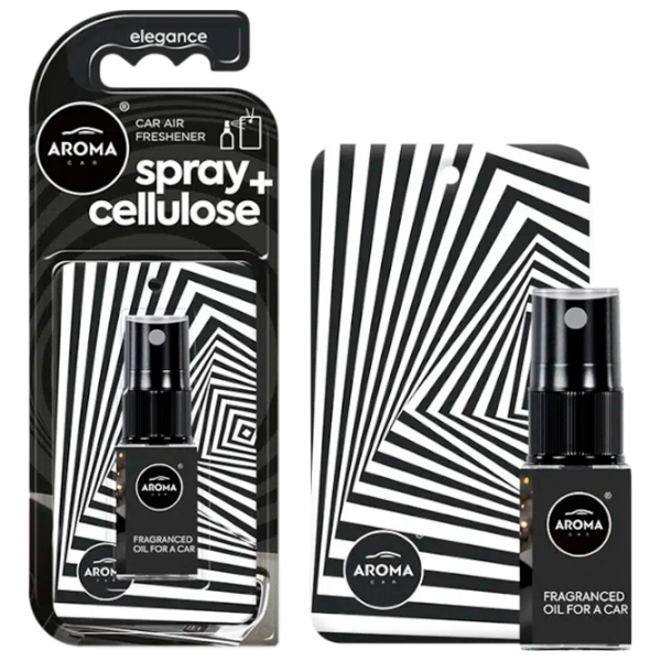 Aromatizator auto Aroma Car Spray Cellulose Black Elegance photo 2