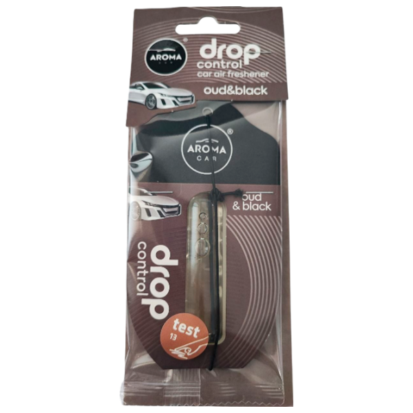 Aromatizator auto Aroma Car Drop Control Liquid Brown Oud&Black photo 1