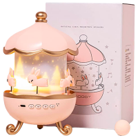 Проектор звезд Night Light Projector Bunny"s Carousel WH-E11 Розовый Для детей, 1+