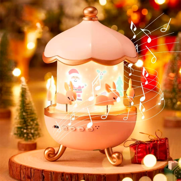 Проектор звезд Night Light Projector Bunny"s Carousel WH-E11 Розовый Для детей, 1+ photo 2