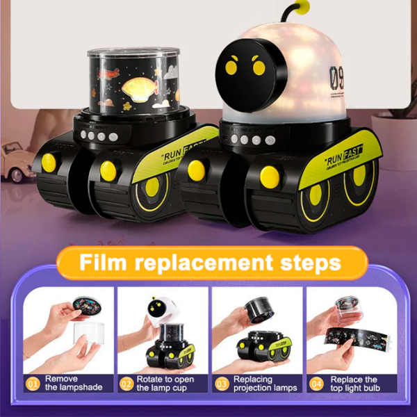 Проектор звезд Night Light Projector Robot 09 Spacewalker WH-E03 Белый Для детей, 1+ photo 8