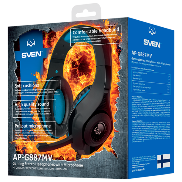 Căști Sven AP-G887MV Black Cu fir / Gaming / Over the ear photo 6