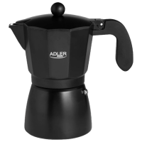 Cafetieră Adler AD-4421
Black 0.32l, Aluminiu
