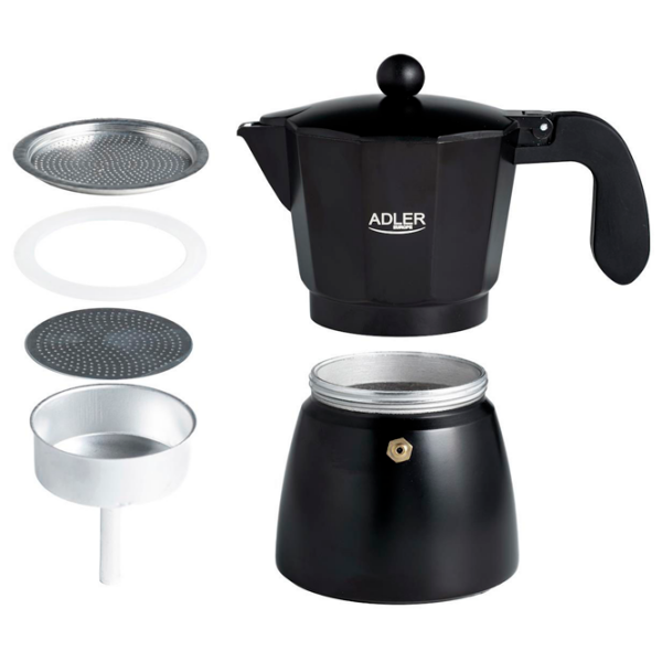 Cafetieră Adler AD-4421
Black 0.32l, Aluminiu photo 5