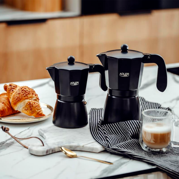 Cafetieră Adler AD-4421
Black 0.32l, Aluminiu photo 8