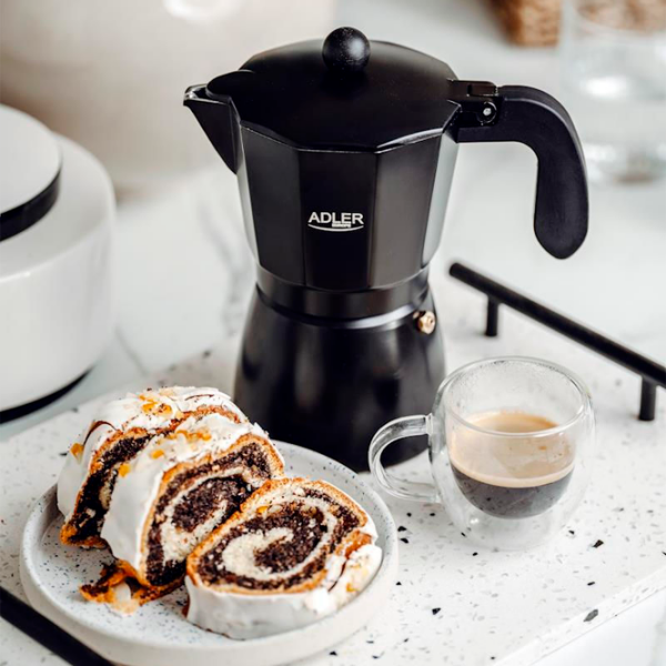 Cafetieră Adler AD-4421
Black 0.32l, Aluminiu photo 9