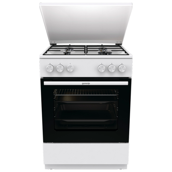 Aragaz Gorenje GG6A11WJ White Tipul plitei: Pe gaz, 72 l, Tipul cuptorului: Pe gaz photo 1