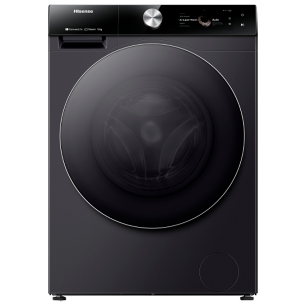 Стиральная машина Hisense WF7S1247BB Черный 12 кг, 1400 об/мин, A photo 1