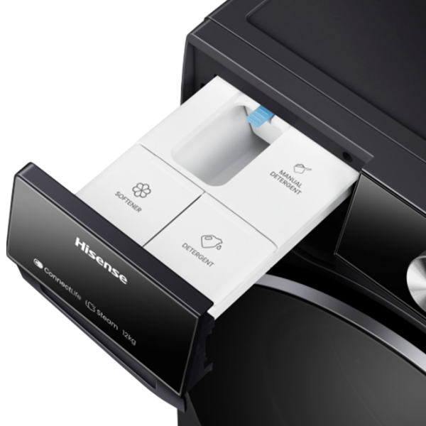Стиральная машина Hisense WF7S1247BB Черный 12 кг, 1400 об/мин, A photo 8