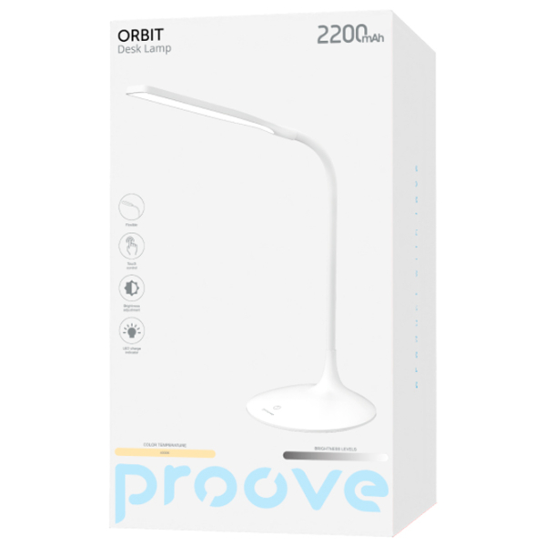 Lampă de masă Proove Orbit White Acumulator photo 2