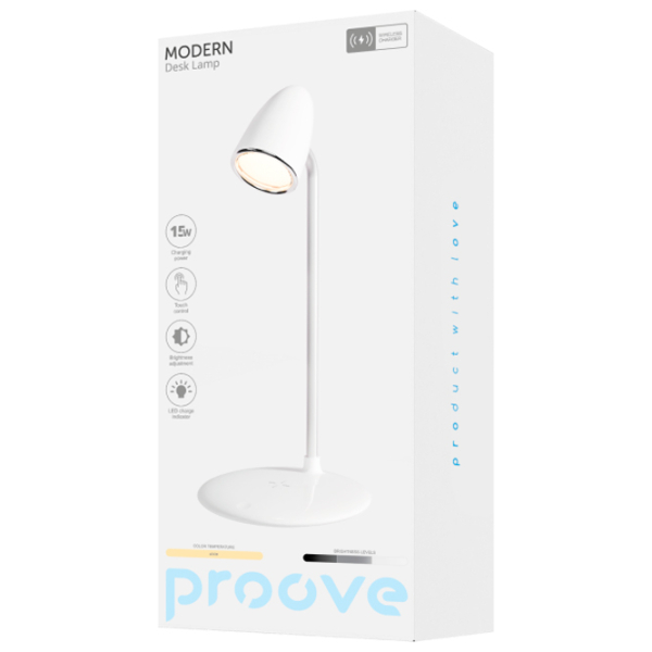 Lampă de masă Proove Modern White Rețea photo 6