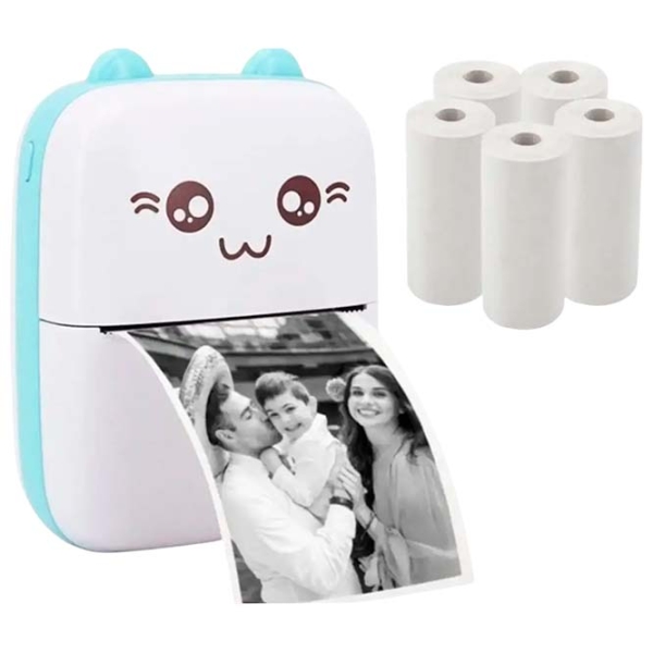Hârtie de schimb Eschen Thermal Mini Printer Self-adhesive Paper Hârtie / White photo 6