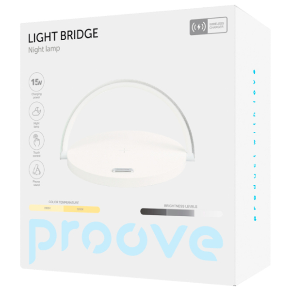 Lampă de noapte Proove Light Bridge White Rețea photo 5