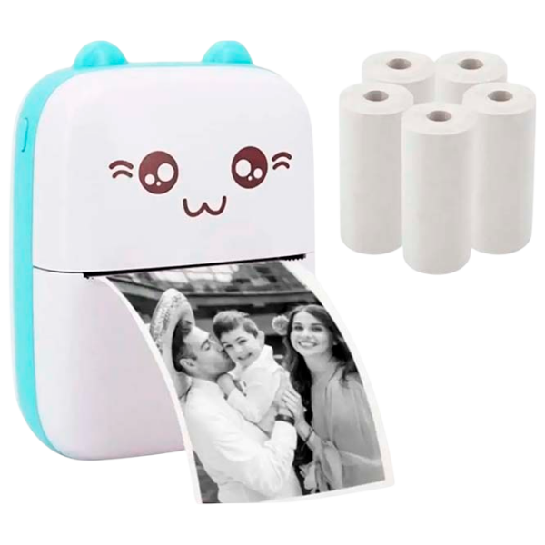 Hârtie de schimb Eschen Thermal Mini Printer Self-adhesive Paper Hârtie / White photo 7