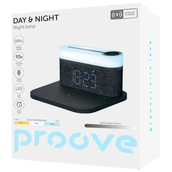Lampă de noapte Proove Day & Night Dark Gray Acumulator photo 6