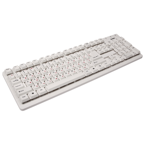 Tastatură Sven Standard 301 White Home and Office, Cu fir photo 2