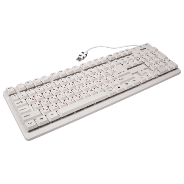 Tastatură Sven Standard 301 White Home and Office, Cu fir photo 3