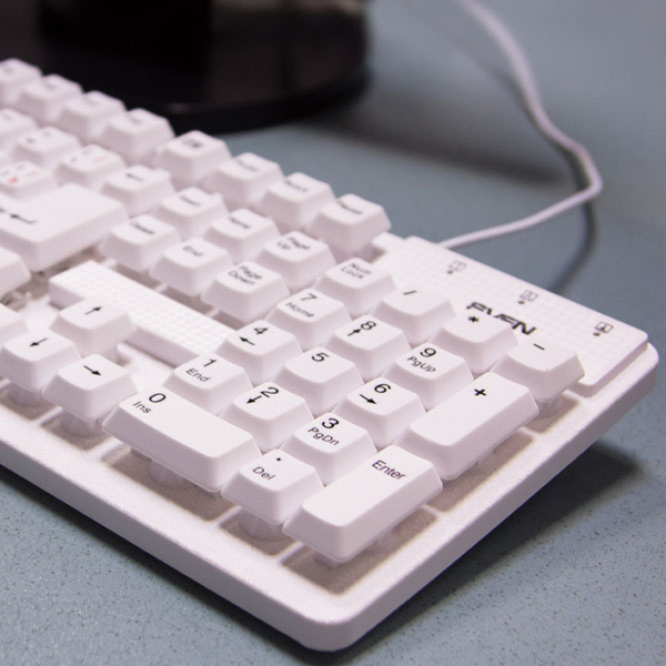 Tastatură Sven Standard 301 White Home and Office, Cu fir photo 6