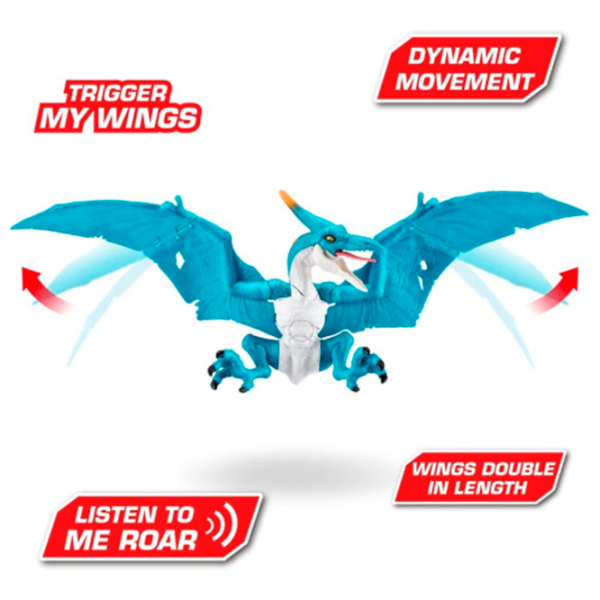 Figurină Zuru Robo Alive Dinozaur Dino Action Pterodactyl 3+ / Blue photo 3
