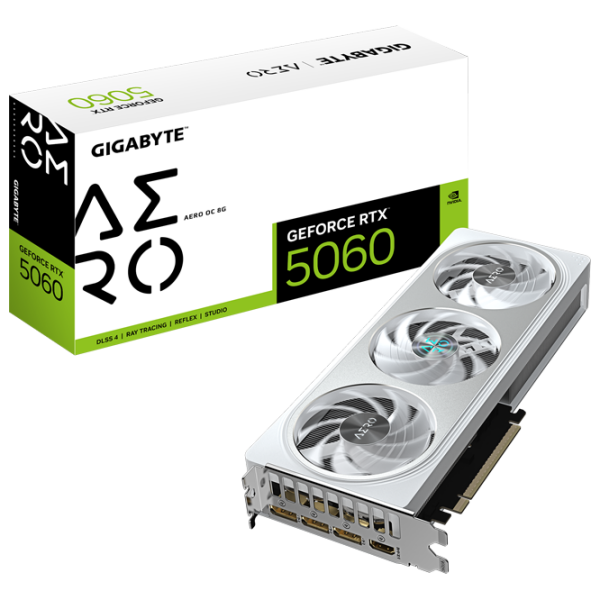 Видеокарта Gigabyte GeForce RTX 5060 AERO OC 8 ГБ PCI Express x16 5.0 photo 9